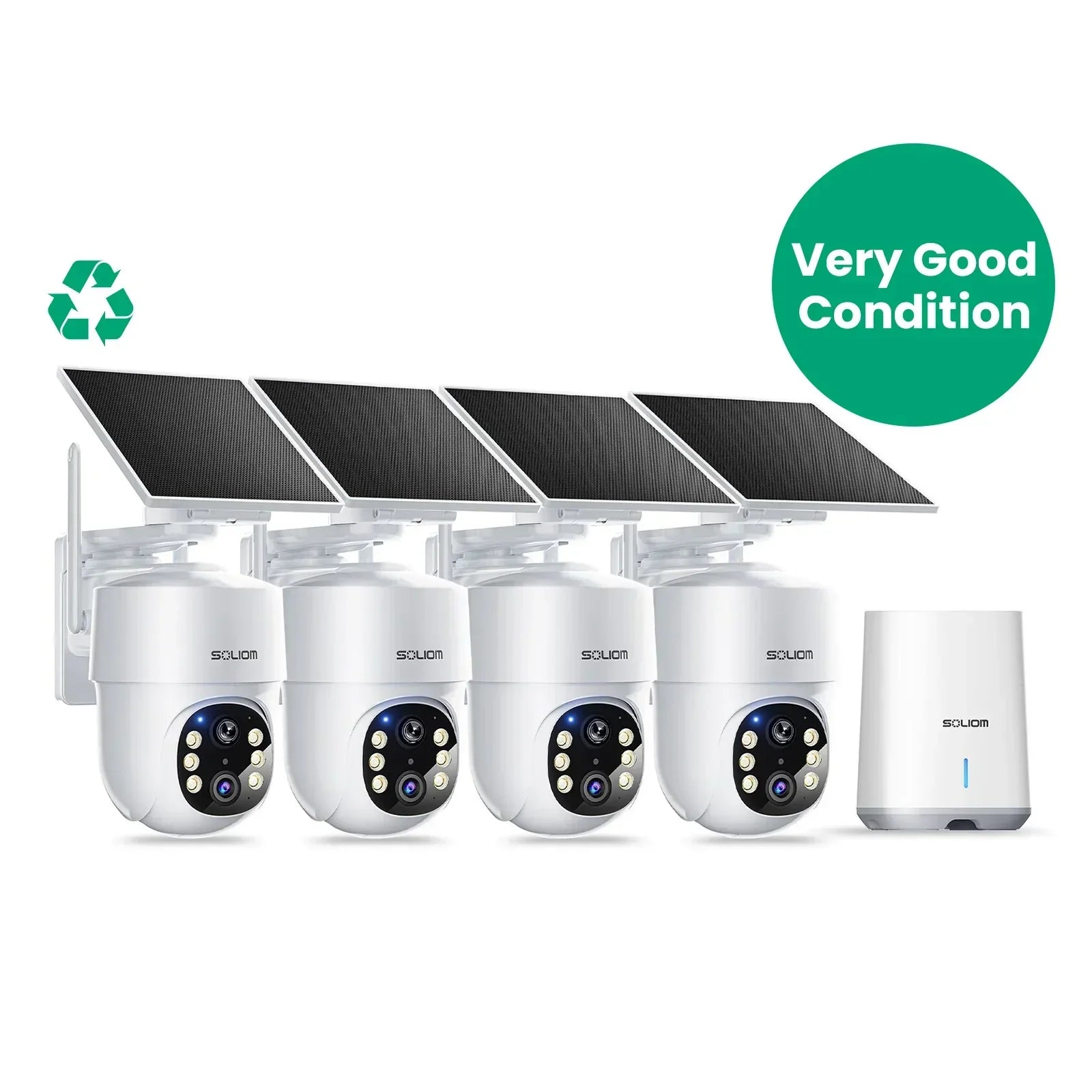 Special offer-Soliom SH501 Base 5G wifi 5MP 2-Cam Pack, 4-Cam Pack, No Subscription - Soliom