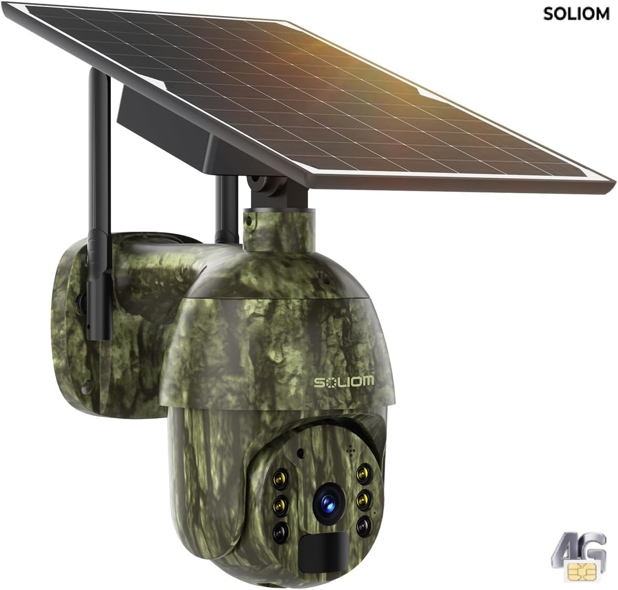 SOLIOM IP65 S600 4G LTE Trail Hunting Camera (2K QHD + Camouflage Edition)