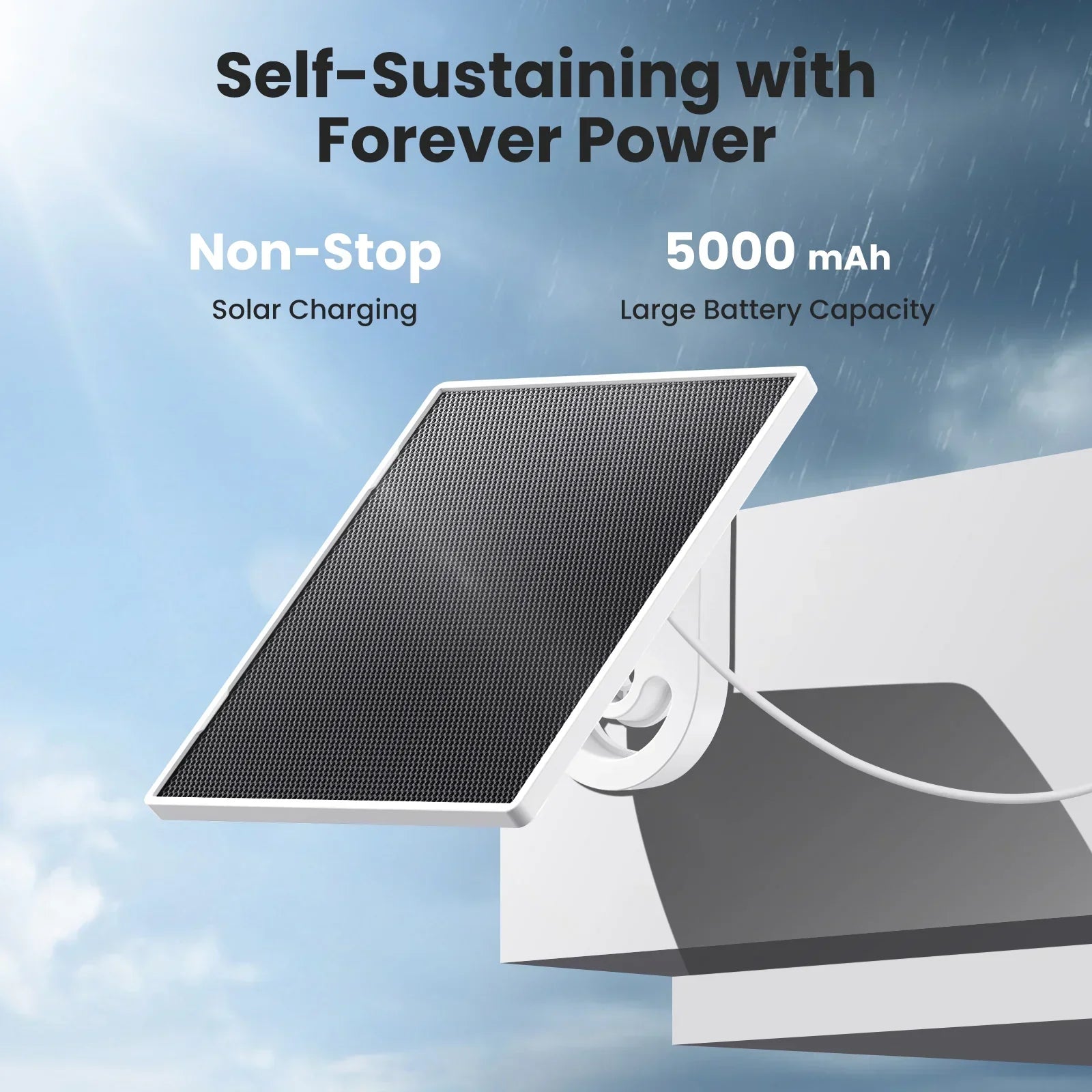 SOLIOM 4K Wireless Security Camera Outdoor, Solar Powered Home Security Camera with 8MP Color Night Vision, 4 Cam-Kit, SH802 - Soliom