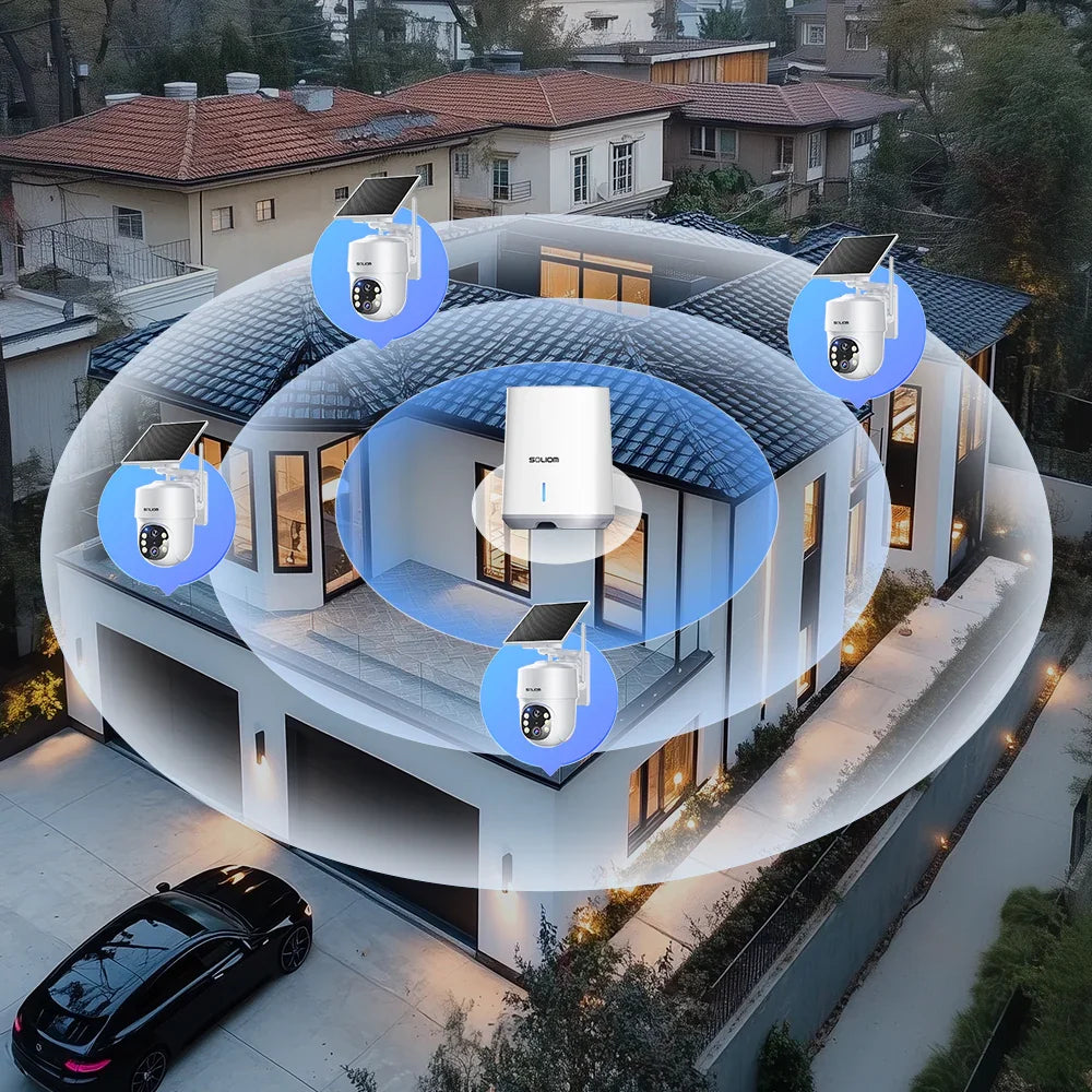 Special offer-Soliom SH501 Base 5G wifi 5MP 2-Cam Pack, 4-Cam Pack, No Subscription - Soliom