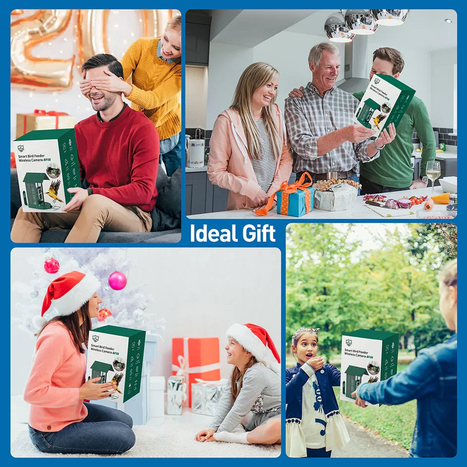 Soliom BF08 Smart Bird Feeder With Camera-AI Recognition,Metal Case-2.7L - Soliom