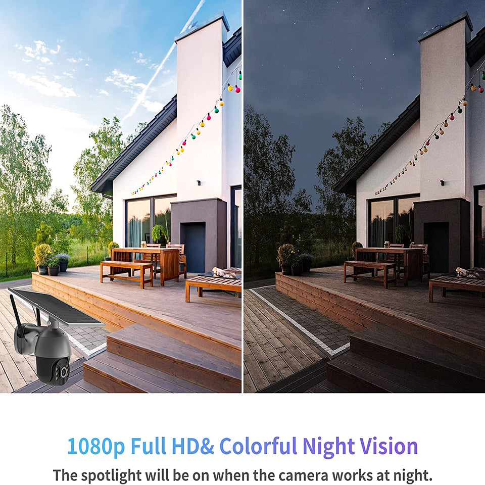 Soliom S600 Pan Tilt Solar Powered Wireless 4G LTE Cellular Security Camera, Unlimited Data Plan - Soliom