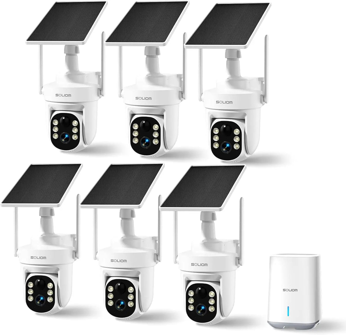 solar security cameras system