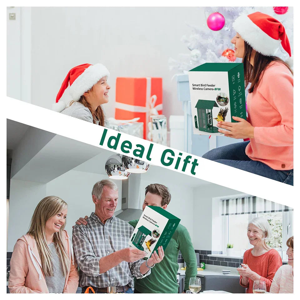 Soliom BF08S Smart Bird Feeder With Solar Power Metal Case-1.6L-with DIY Add-ons, 2K resolution - Soliom