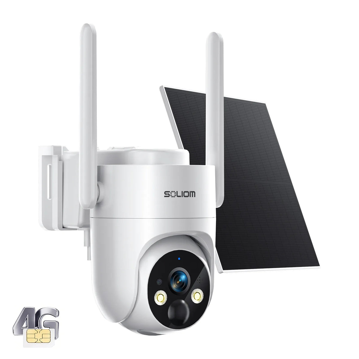 SOLIOM 2K 4G LTE IP66 Outdoor Security Camera S90