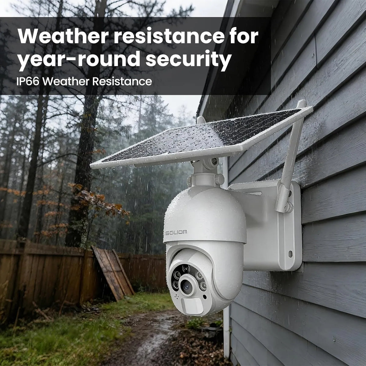 SOLIOM S800C 2K Outdoor Security Camera with PIR Detection & 2-Way Audio