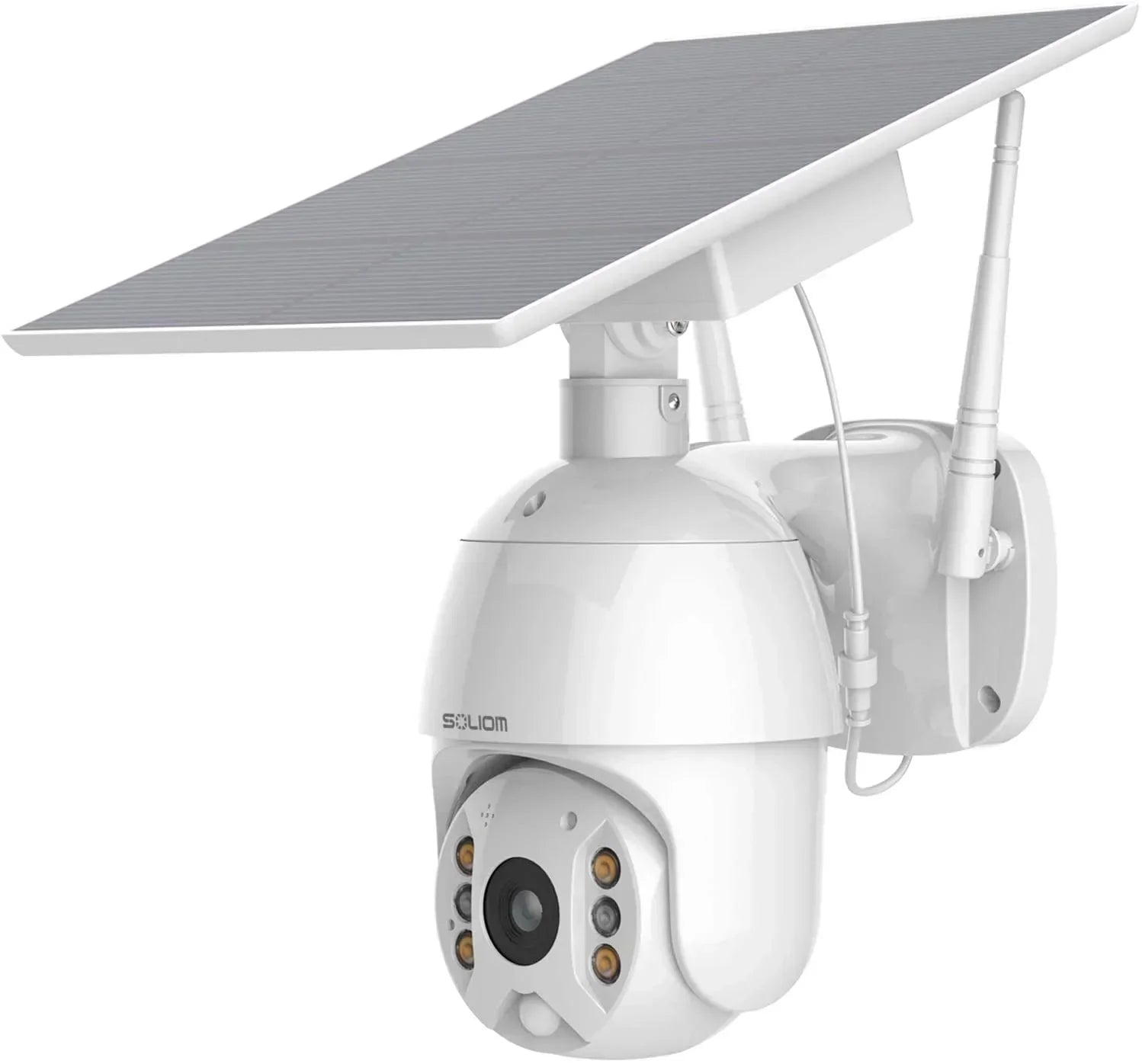 Special offer for Soliom Security S600 Wifi Pan Tilt Solar panel Camera with Alexa, 1080P - Soliom