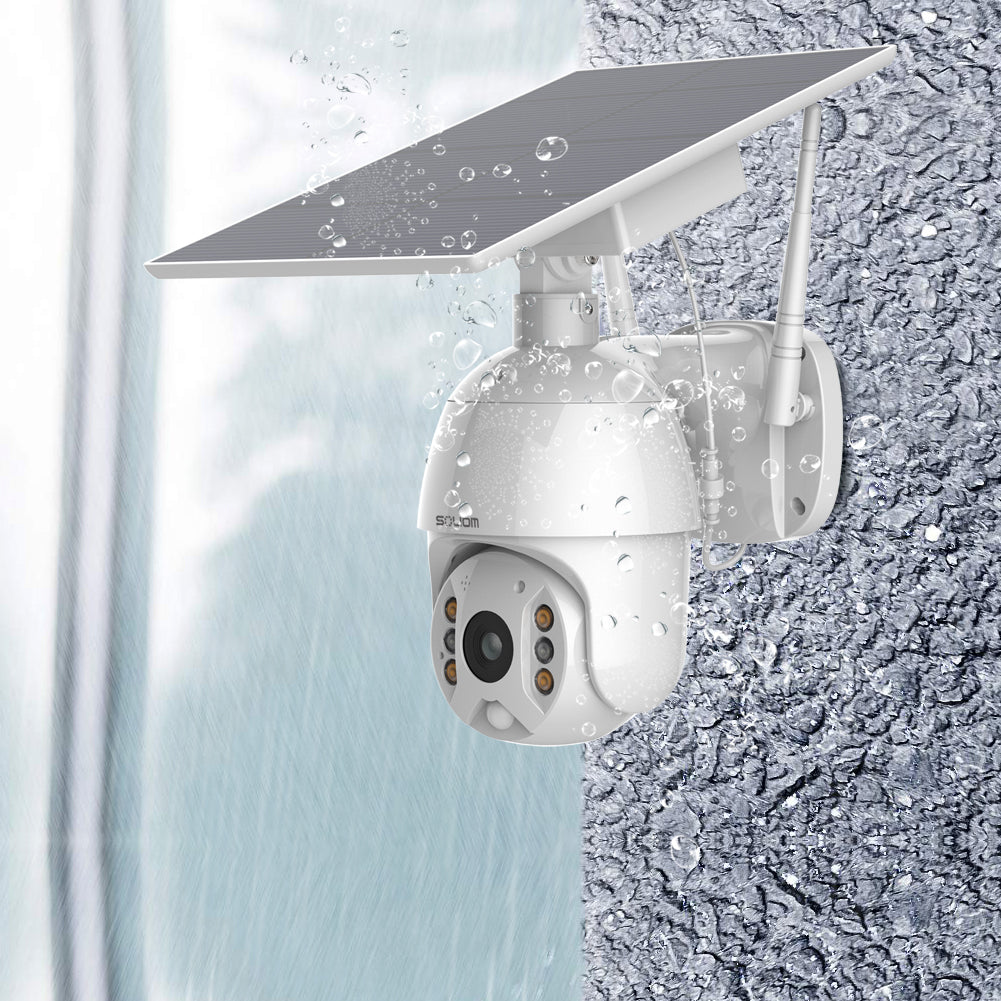 Special offer for Soliom Security S600 Wifi Pan Tilt Solar panel Camera with Alexa, 1080P - Soliom