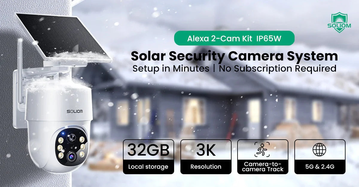Soltek Security Camera Winter Guide: How to Use Soliom Solar Security Cameras in Cold Weather