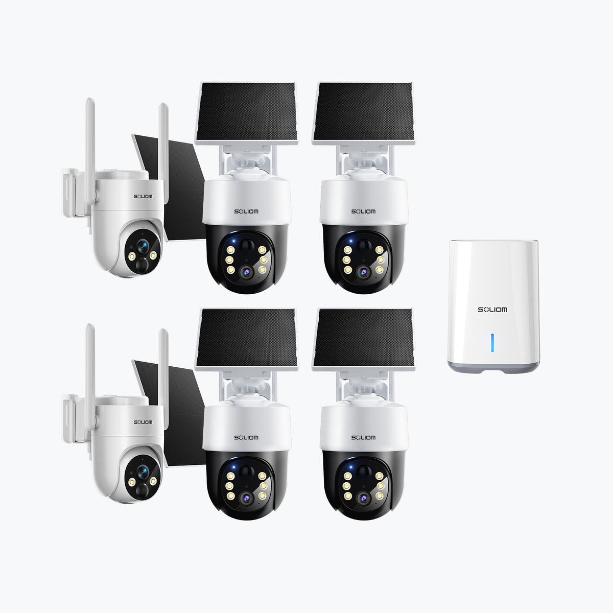 SOLIOM SHB801 4K 8MP Dual-Band Solar Security Camera System