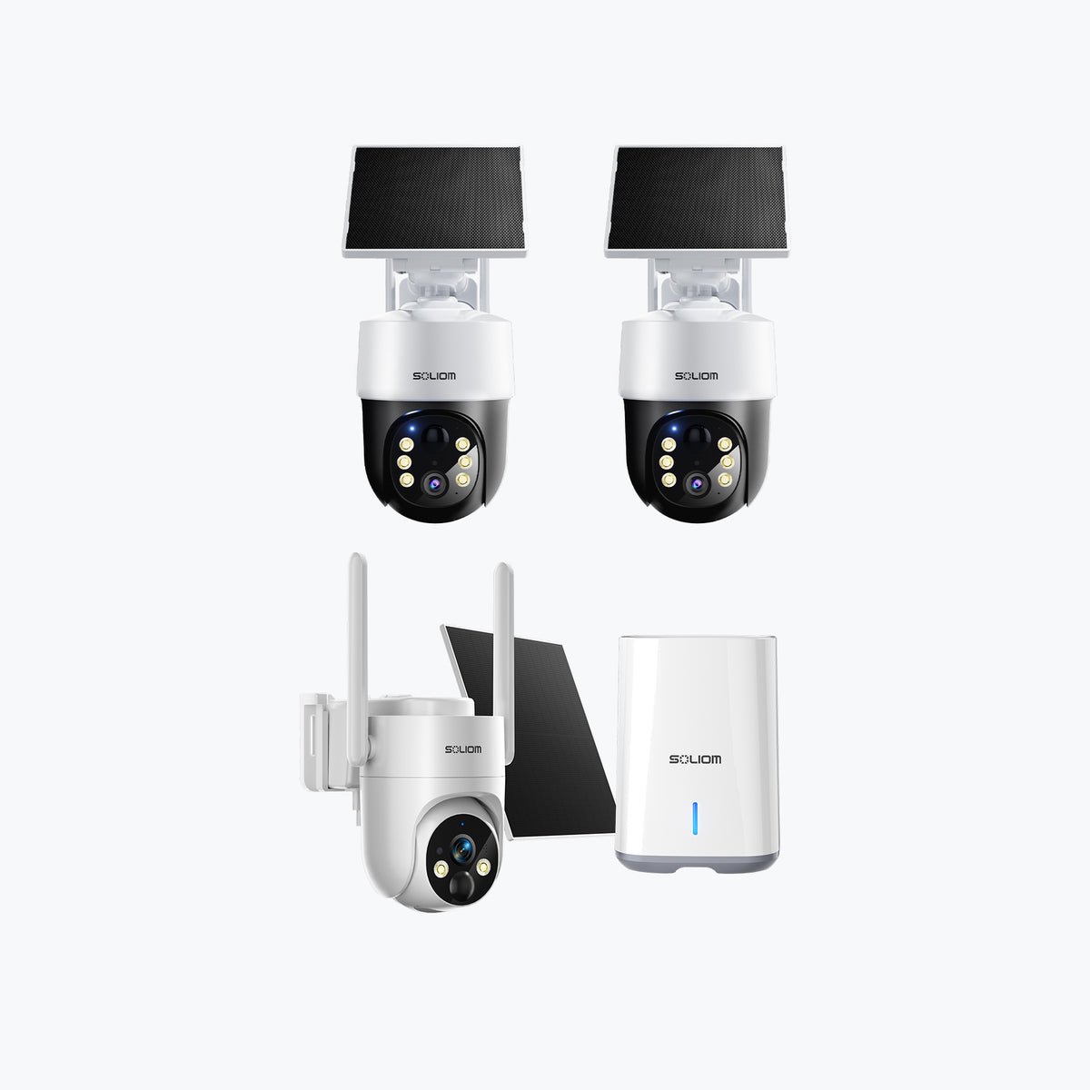 SOLIOM SHB801 4K 8MP Dual-Band Solar Security Camera System