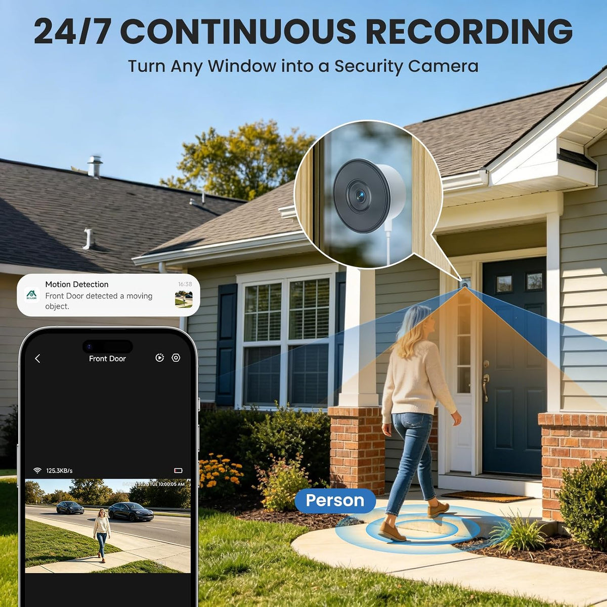 SOLIOM Wincam01 5MP Indoor Camera with Anti-Glare Color Night Vision