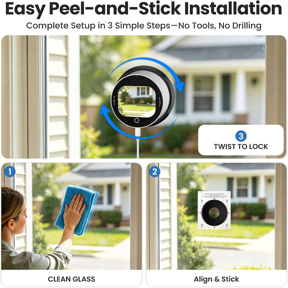 SOLIOM Wincam01 5MP Indoor Camera with Anti-Glare Color Night Vision