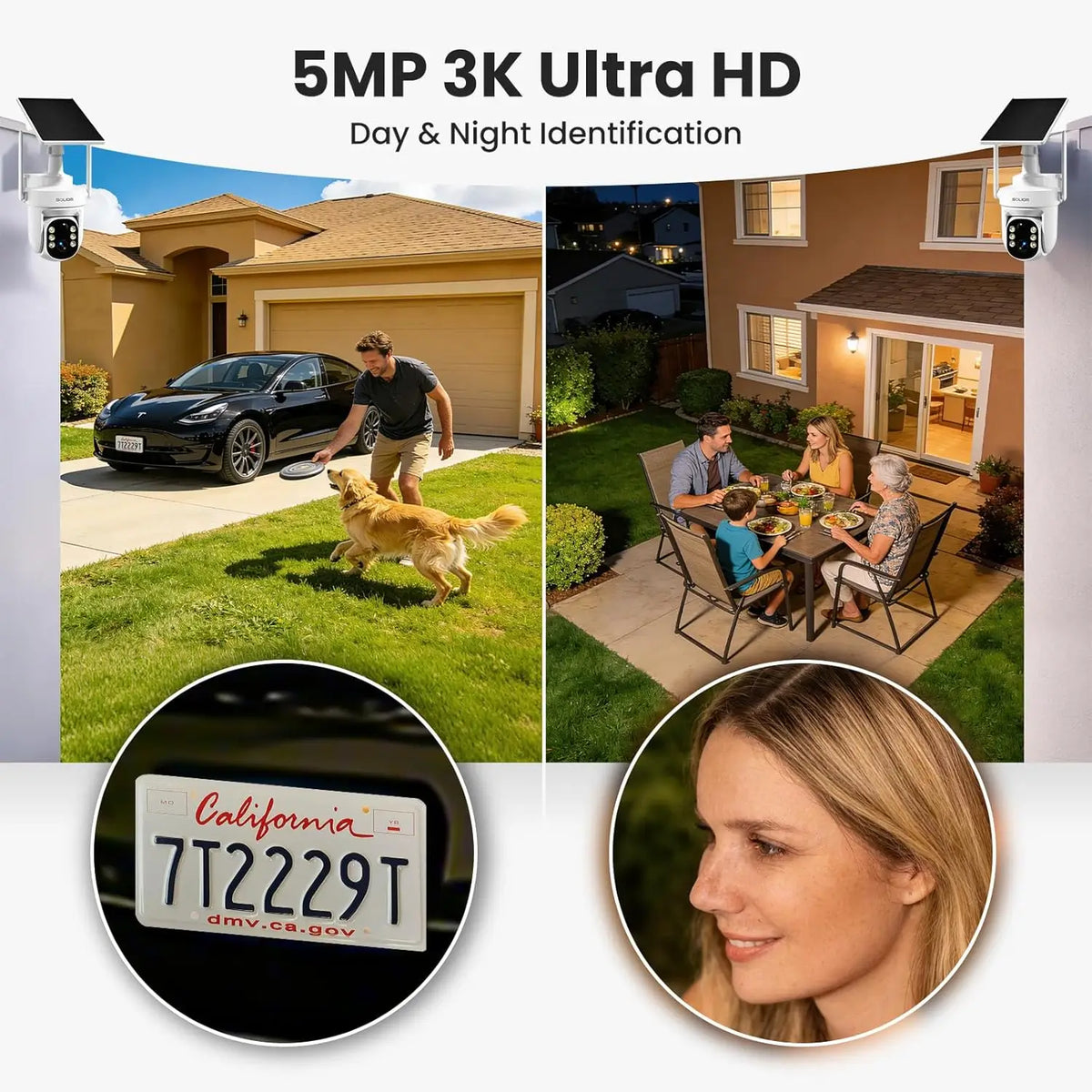 Soliom,5MP 3K Ultra HD,Day & Night Identification