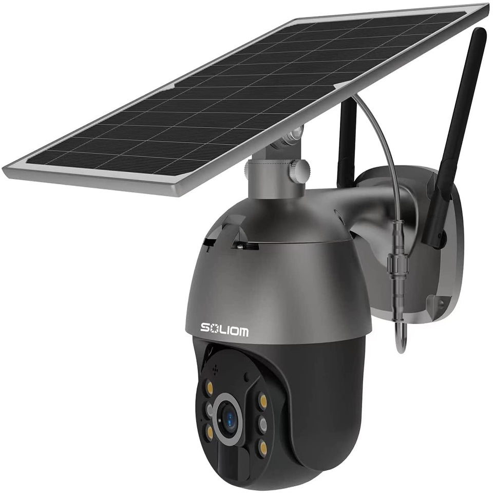 Soliom S600 Solar Powered Wireless 4G Cellular Security Camera