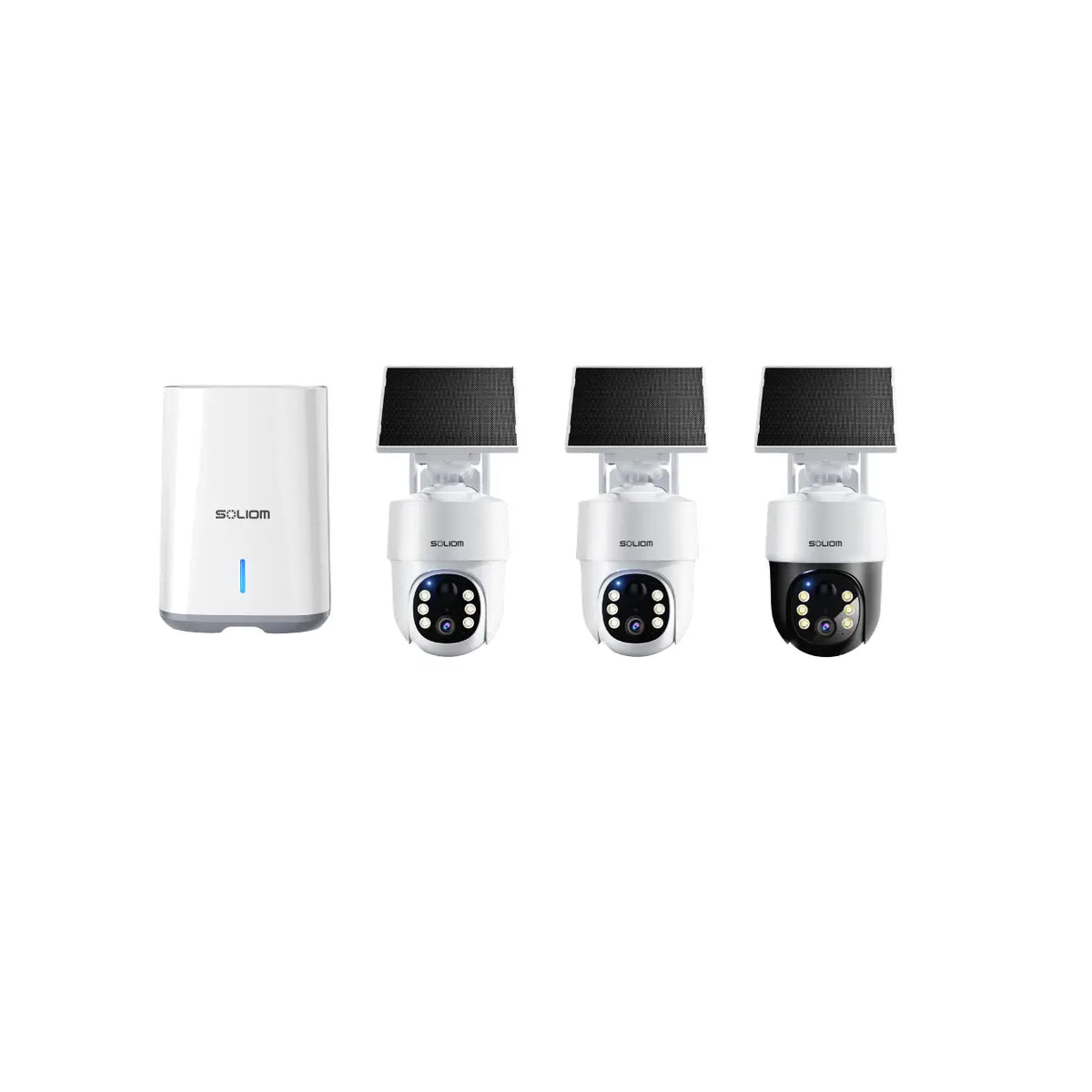 SOLIOM Human Tracking Solar Security Camera System 3K 4K Optional 5G WiFi Cameras