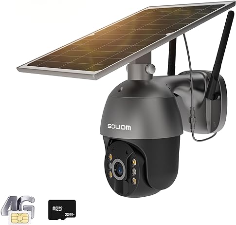 Soliom S600 Solar Powered Wireless Cellular Security Camera