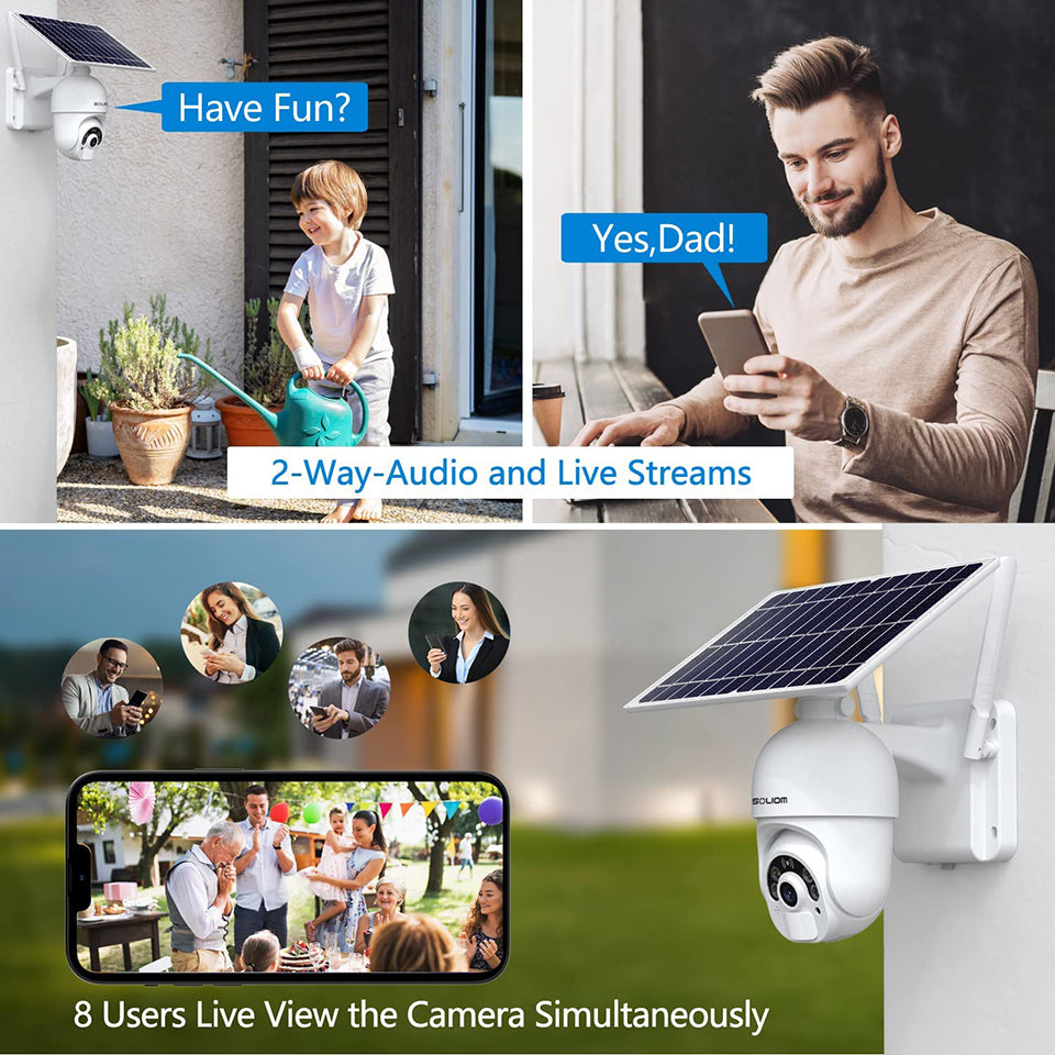 Soliom S800C Solar Powered Wireless 4G Cellular Security Camera