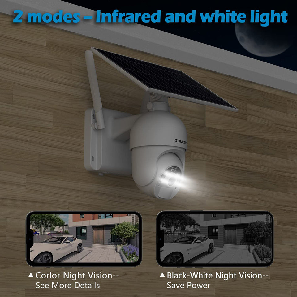 Soliom S800C Solar Powered Wireless 4G Cellular Security Camera