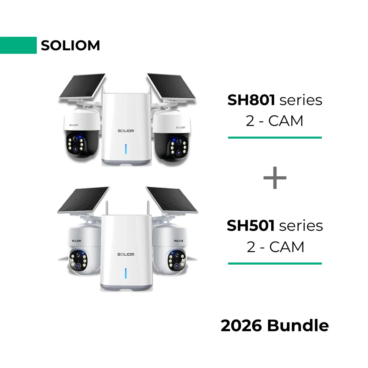 SOLIOM security camera system with SH801 and SH501 series、WIFI