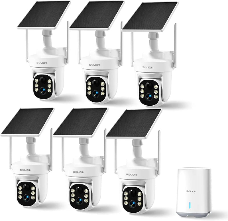 solar security cameras system