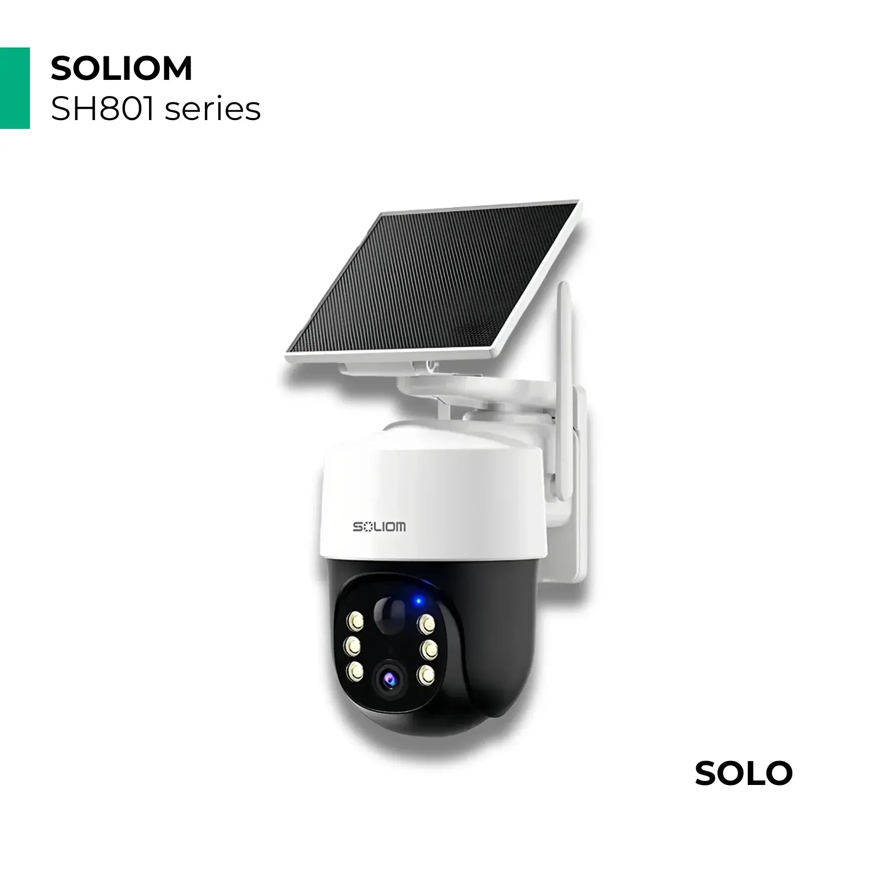SOLIOM 4K Dual-Band WiFi Human-Tracking Solar Security Camera System SH801