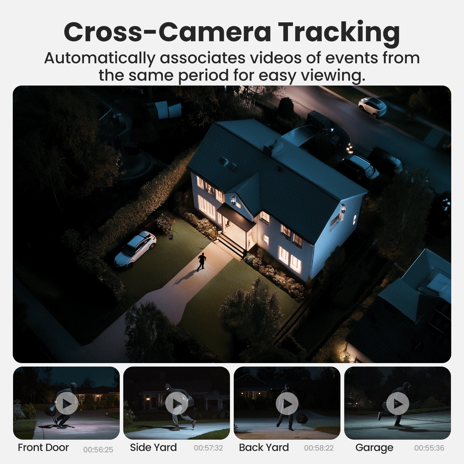 SOLIOM 4K Wireless Security Camera Outdoor, Solar Powered Home Security Camera with 8MP Color Night Vision, 4 Cam-Kit, SH802