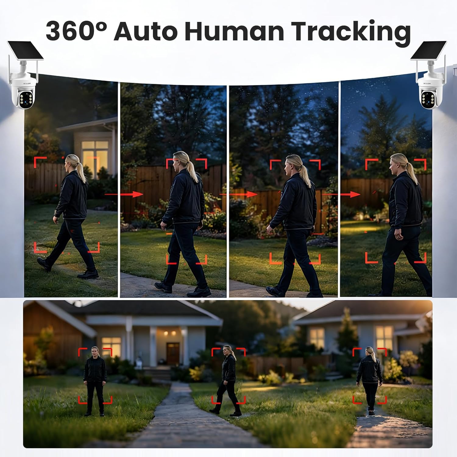 Special offer for SO-LIOM IP65 5MP 3K 5G WIFI Security Outdoor Camera, 6-Camera Kit, 64GB Local Storage, No Susbscription