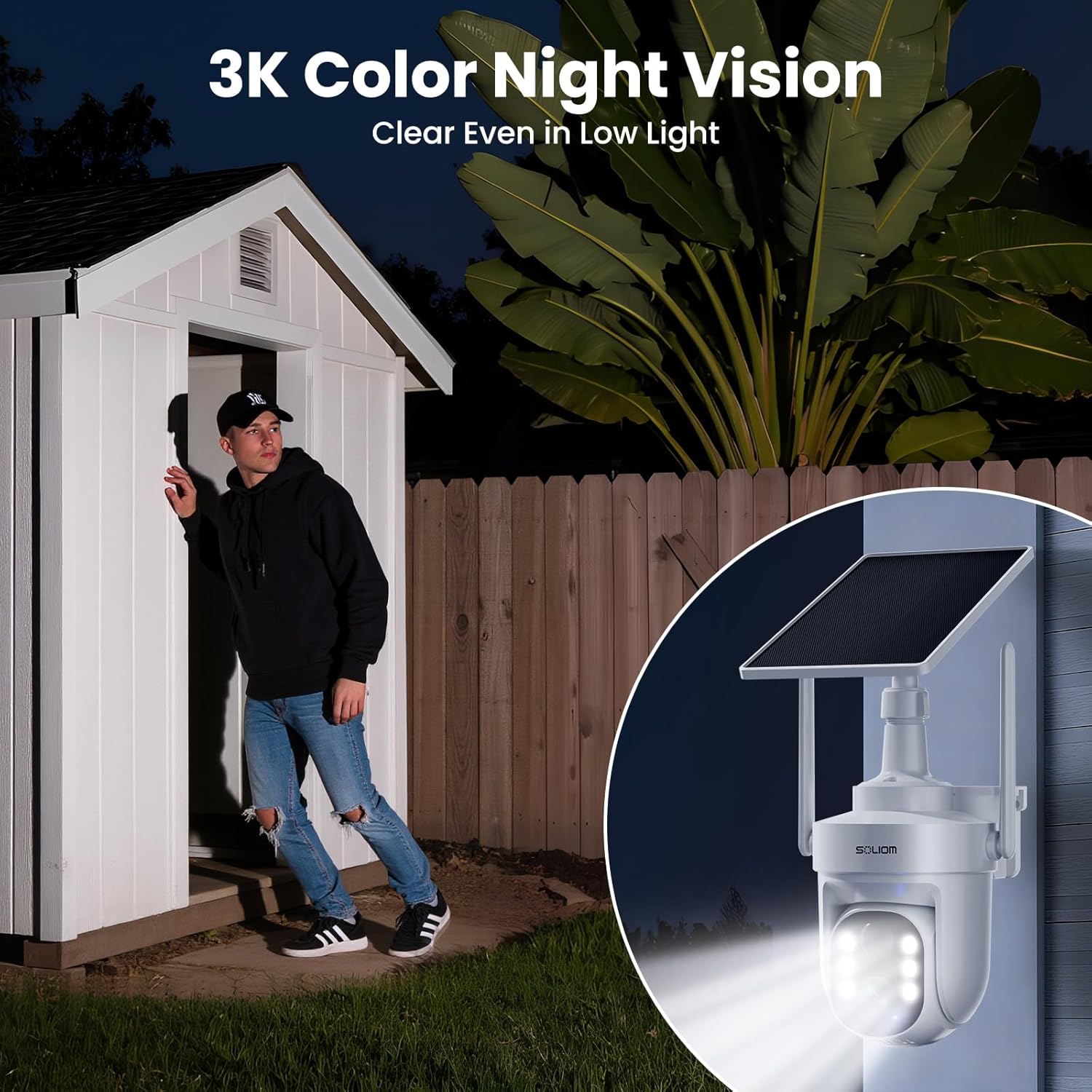 Special offer for SO-LIOM IP65 5MP 3K 5G WIFI Security Outdoor Camera, 6-Camera Kit, 64GB Local Storage, No Susbscription