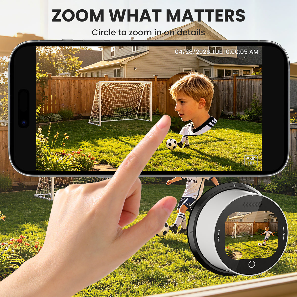 SOLIOM Wincam01 3K WiFi Indoor Window Camera