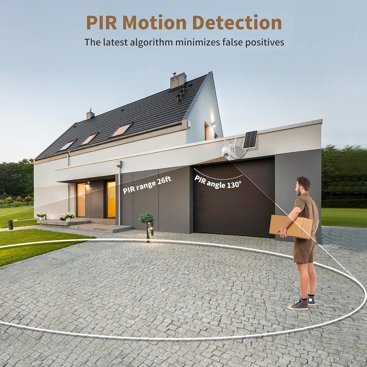 SOLIOM S800C 2K Outdoor Security Camera with PIR Detection & 2-Way Audio