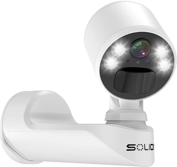 Soliom P60 330° Pan Rotation Mini Wireless Spotlight Security Cameras IP66 1080P Motion Detection