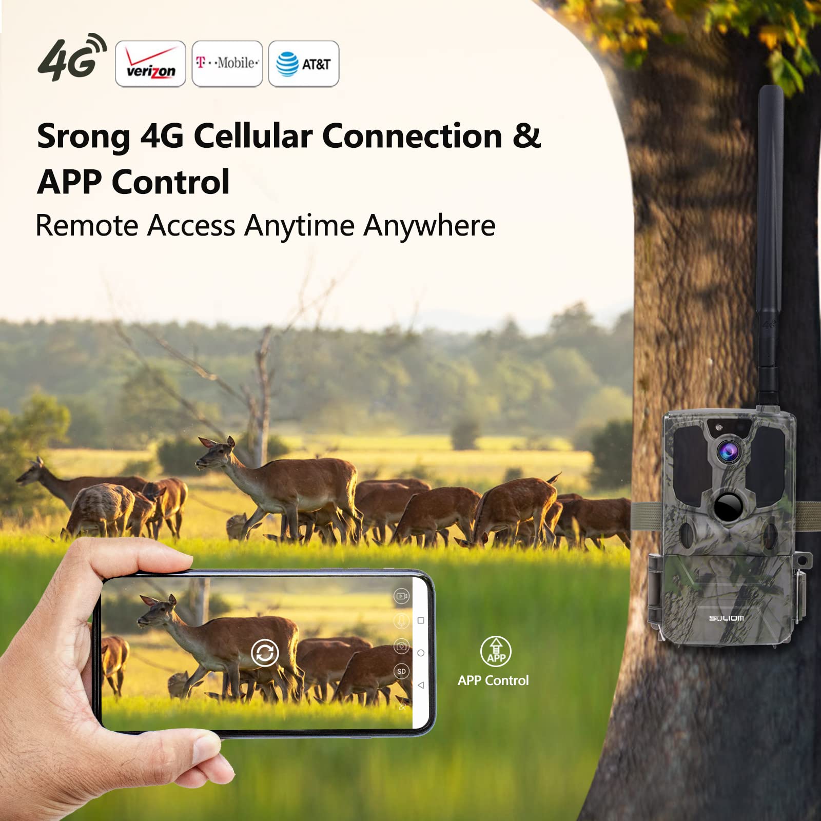 Soliom 4G LTE Cellular Trail Camera